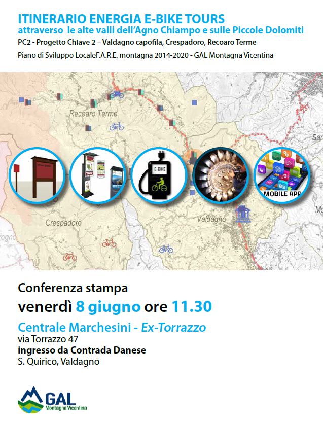 CONFERENZA STAMPA PROGETTO CHIAVE 2 “ITINERARIO ENERGIA E-BIKE TOURS”