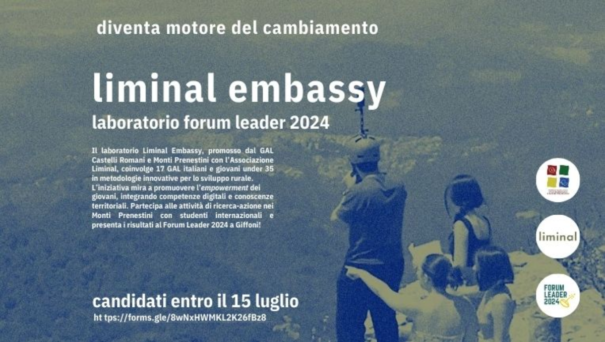 AVVISO PUBBLICO PER LA PARTECIPAZIONE DI GIOVANI UNDER 35 AL LABORATORIO LIMINAL EMBASSY